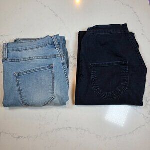Fashion Nova Jeans | Size 9 | 2‑Pack Light Distressed & Dark Wash Denim